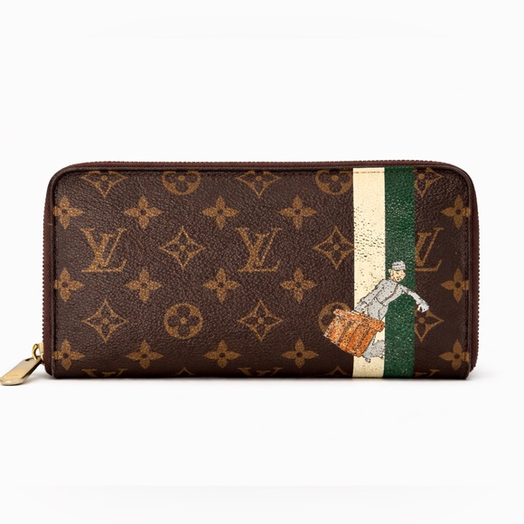 Louis Vuitton Handbags - Louis Vuitton Limited Edition ‘Groom’ Green & Brown Monogram Zippy Organizer